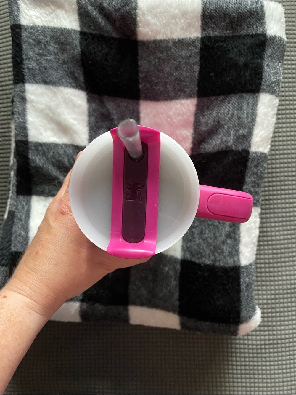 Stanley Pink Insulated Travel Tumbler with Handle - Picture 2 of 2